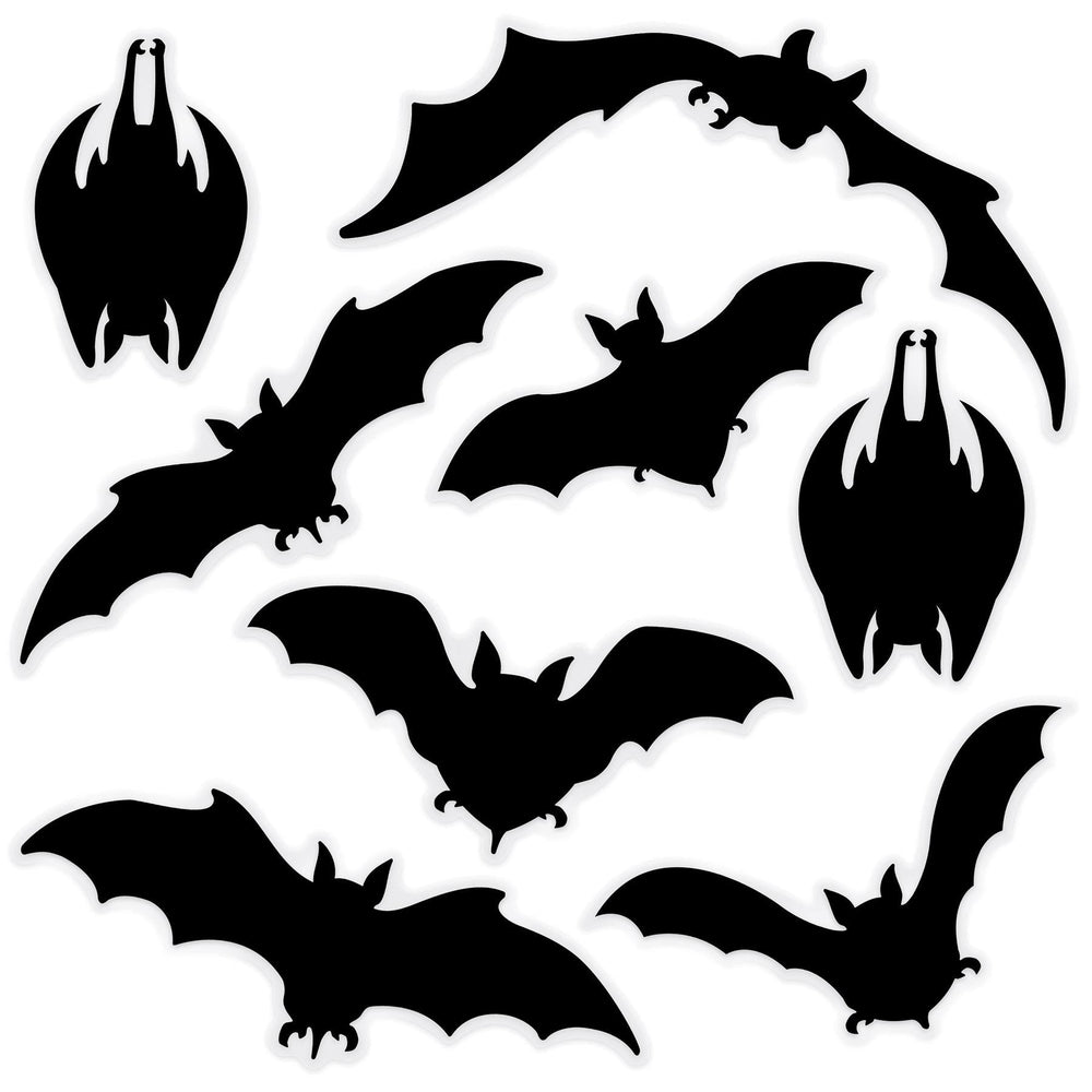 Halloween Bat Silhouette Clings (1 Sheet per Package) | Amazing Pinatas 