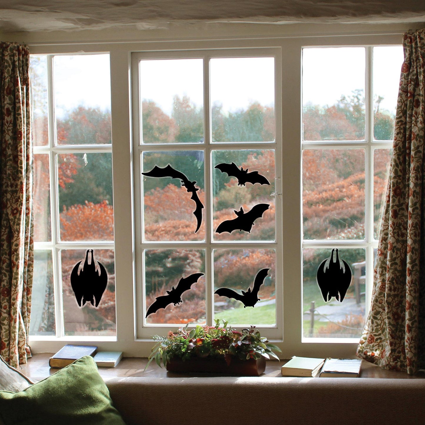 Halloween Bat Silhouette Clings (1 Sheet per Package) | Amazing Pinatas 