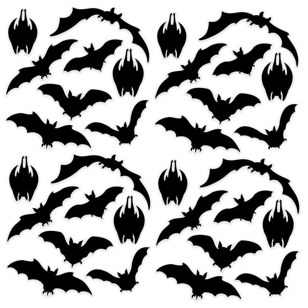 
                  
                    Halloween Bat Silhouette Clings (1 Sheet per Package) | Amazing Pinatas 
                  
                