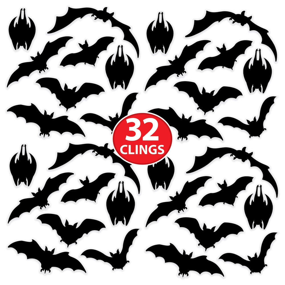 
                  
                    Halloween Bat Silhouette Clings (1 Sheet per Package) | Amazing Pinatas 
                  
                