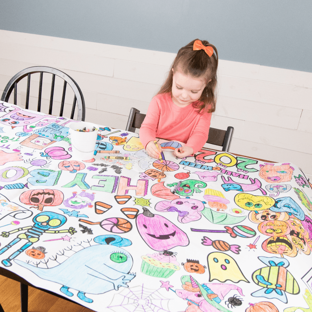 Halloween Coloring Tablecloth | Amazing Pinatas 