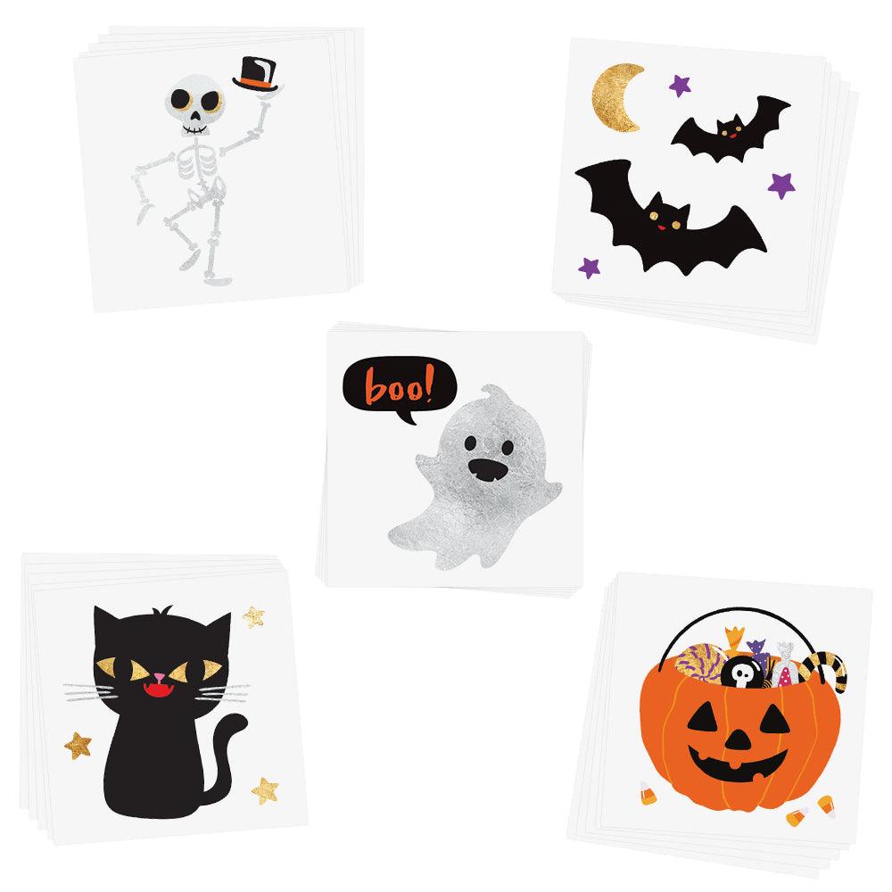 Halloween 'Cute N Spooky' Variety Set Temporary Tattoos | 25 ct | Amazing Pinatas 