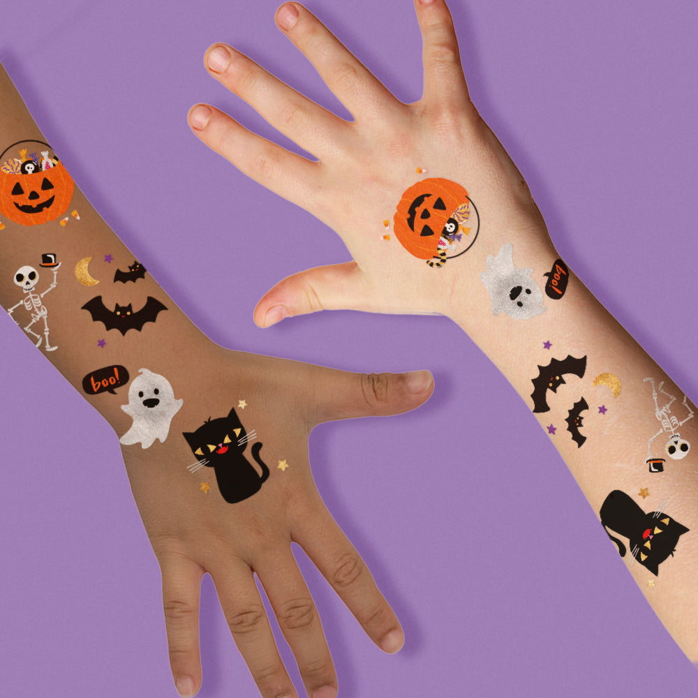 Halloween 'Cute N Spooky' Variety Set Temporary Tattoos | 25 ct | Amazing Pinatas 