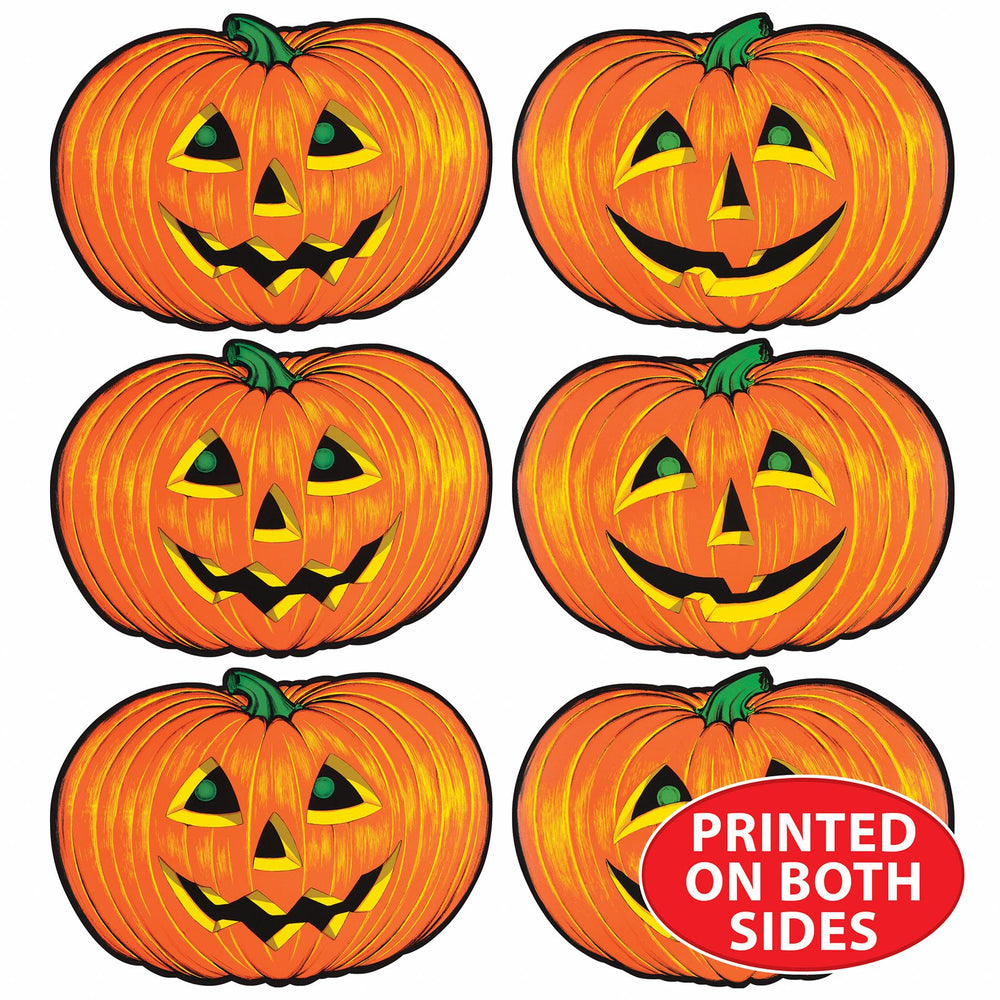 
                  
                    Halloween Jack-O-Lantern Cutouts (6 per Package) | Amazing Pinatas 
                  
                