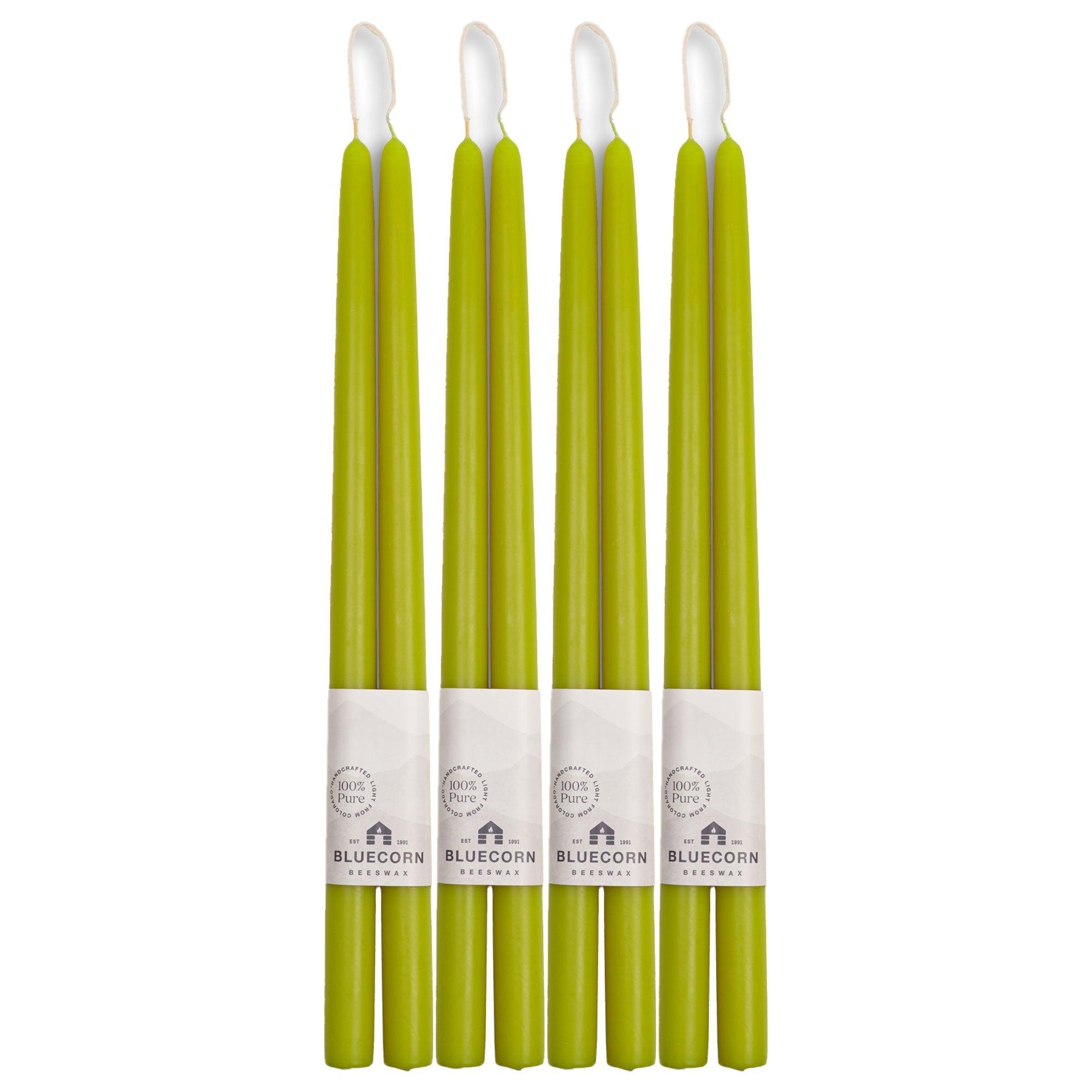 Hand-Dipped Beeswax Taper Candles - Bulk 4-Pair Bundle | Amazing Pinatas 