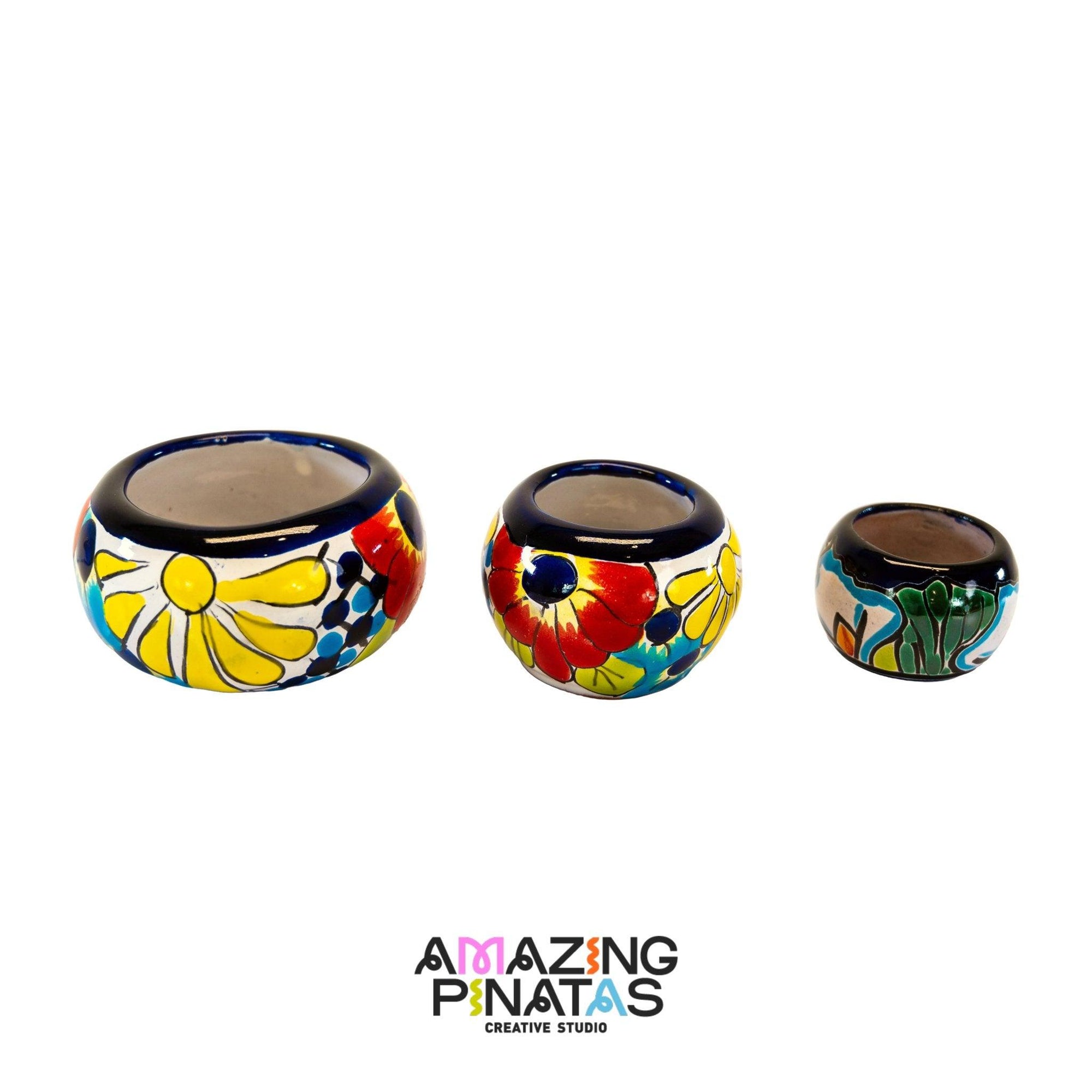 Hand-Painted Mexican Set of Pots | Amazing Pinatas