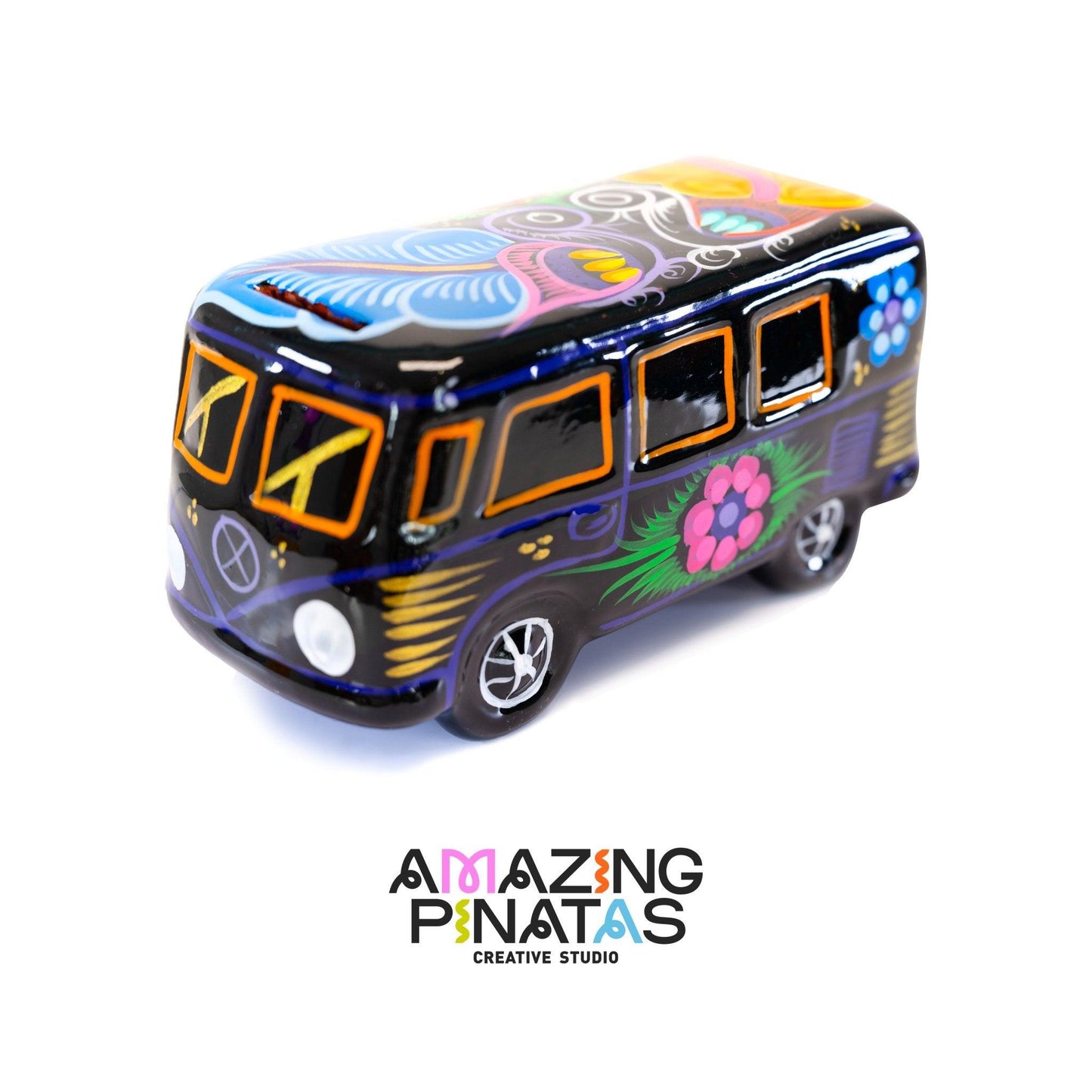 Handmade Ceramic Minibus | Amazing Pinatas