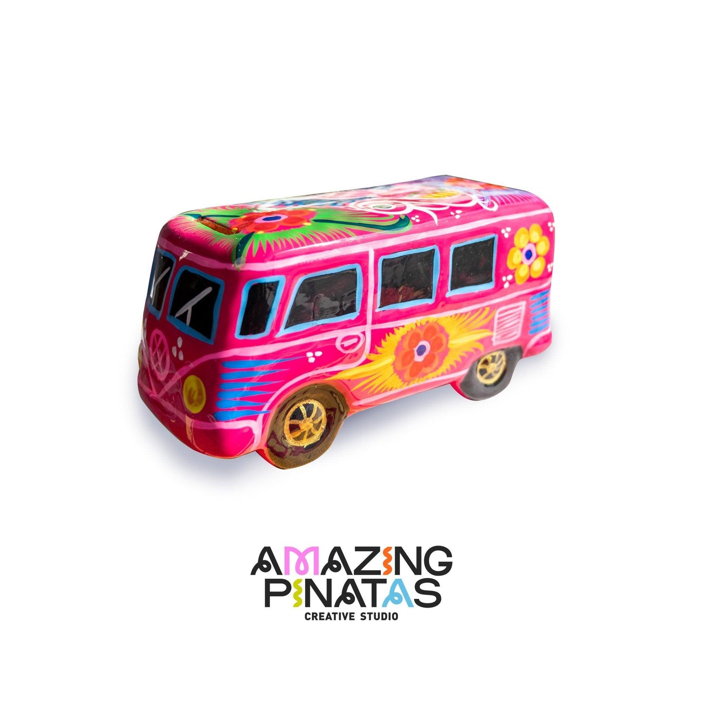 Handmade Ceramic Minibus | Amazing Pinatas