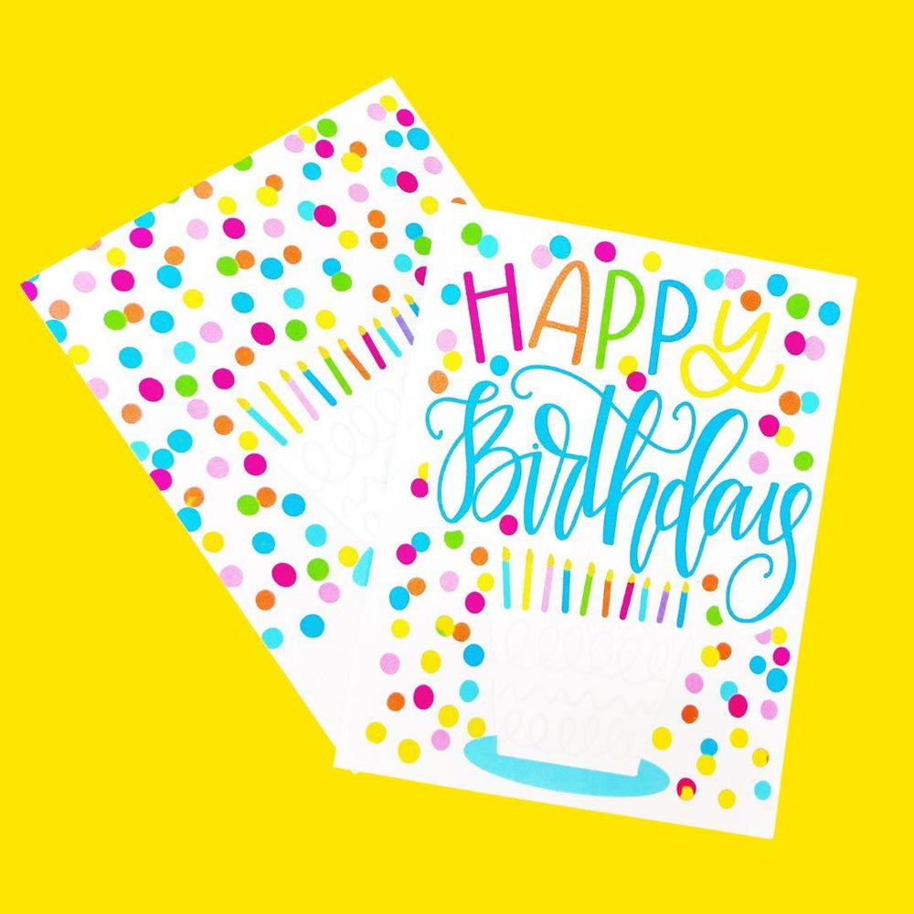 Handmade Note Card | Happy Birthday Cake | Amazing Pinatas 