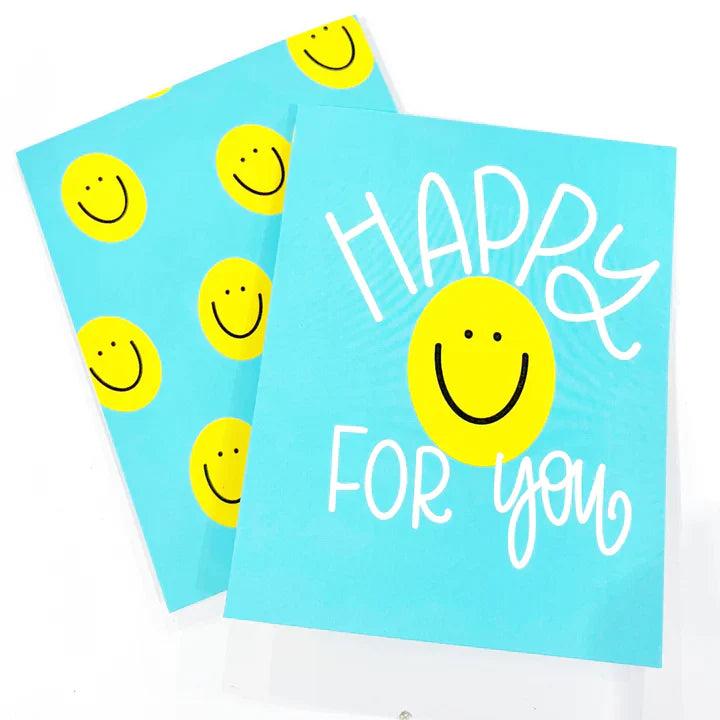 Handmade Note Card | Happy for You | Amazing Pinatas 