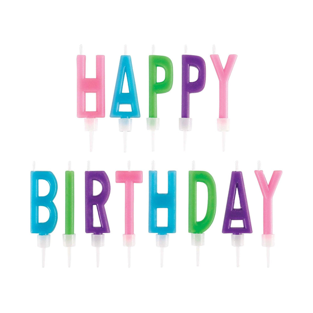 Happy Birthday Letter Bright Candles | Amazing Pinatas