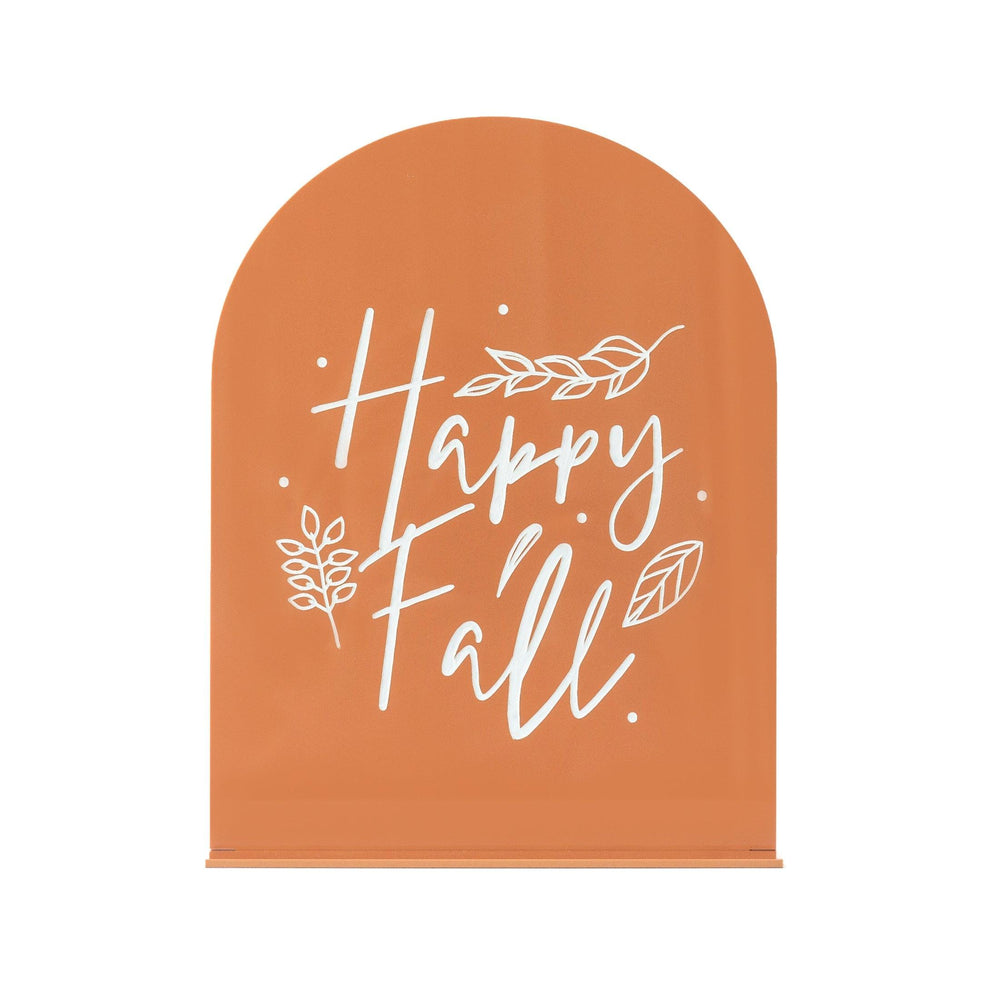 Happy Fall Acrylic Arch Sign | Amazing Pinatas 