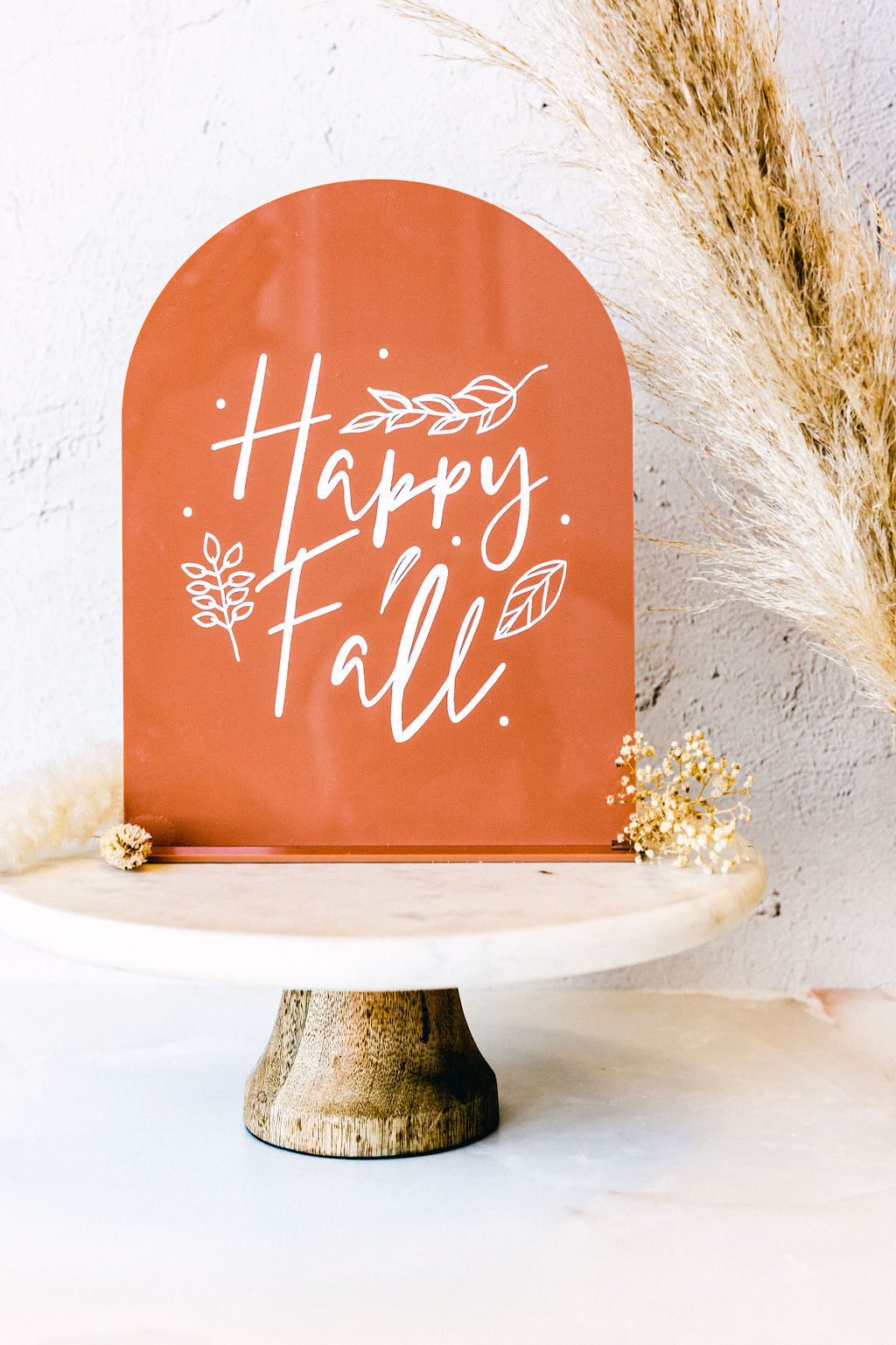 Happy Fall Acrylic Arch Sign | Amazing Pinatas 