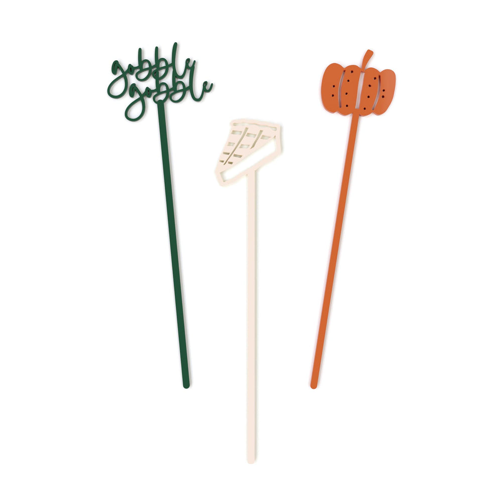 Happy Fall Drink Stirrers | Amazing Pinatas 