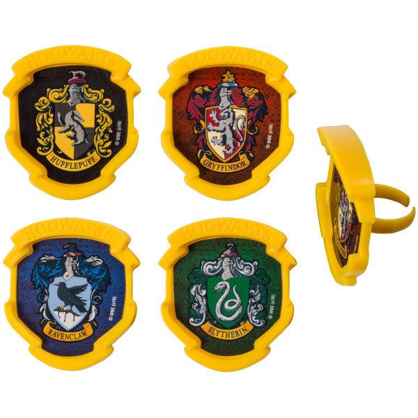 
                  
                    Harry Potter Hogwarts Houses Cupcake Rings | Amazing Pinatas 
                  
                