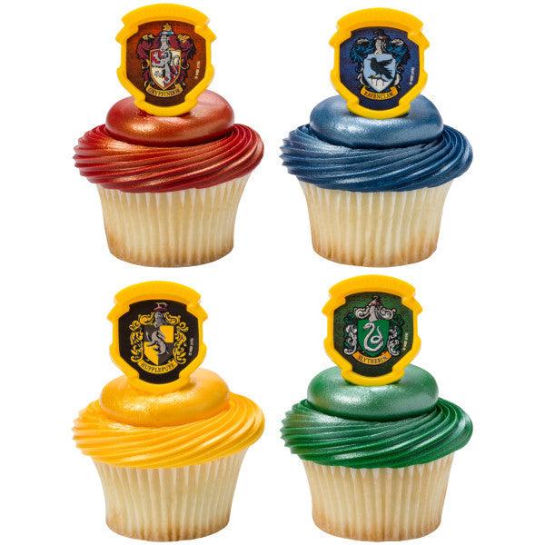 
                  
                    Harry Potter Hogwarts Houses Cupcake Rings | Amazing Pinatas 
                  
                