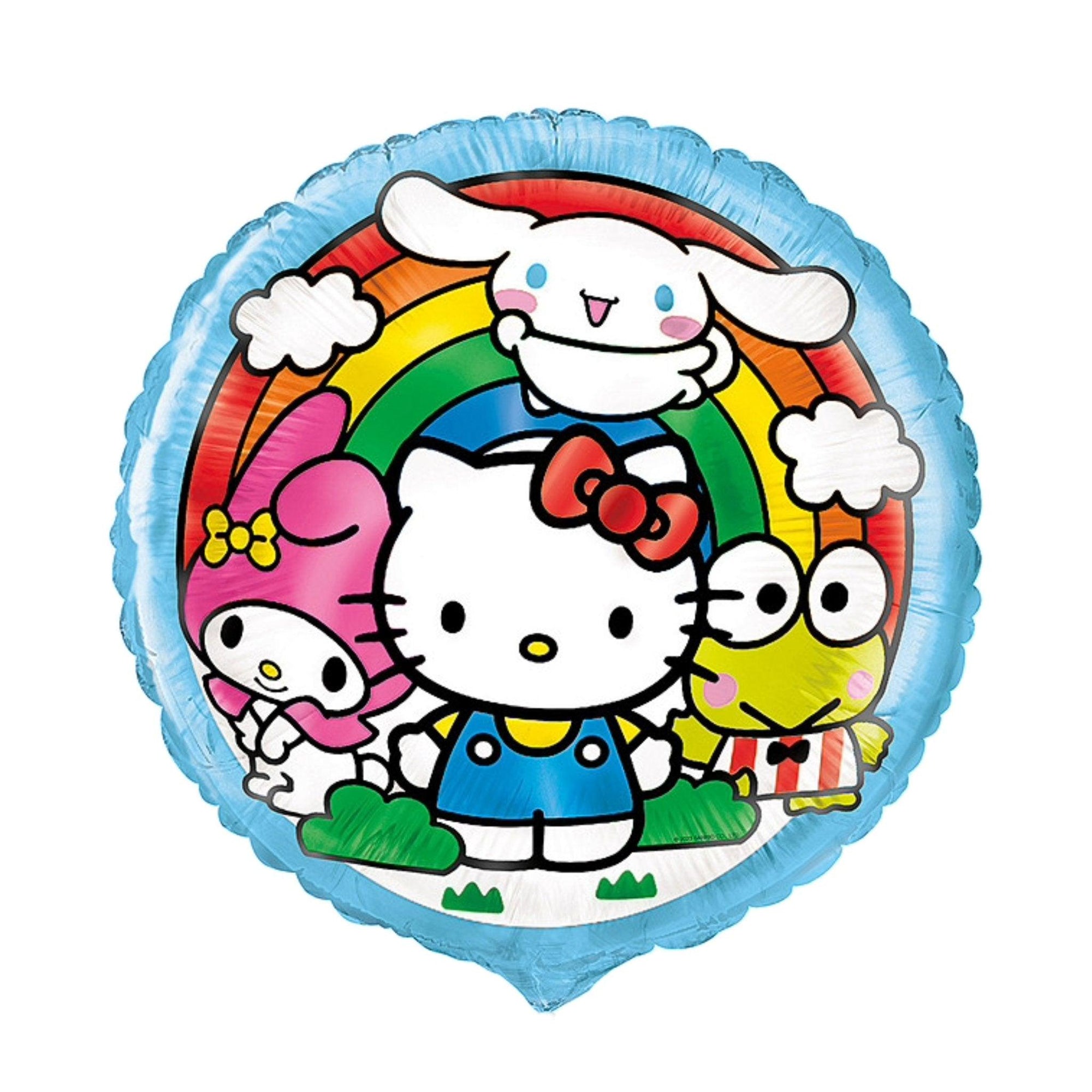 Hello Kitty & Friends Foil Mylar 18" Round Balloon | Amazing Pinatas