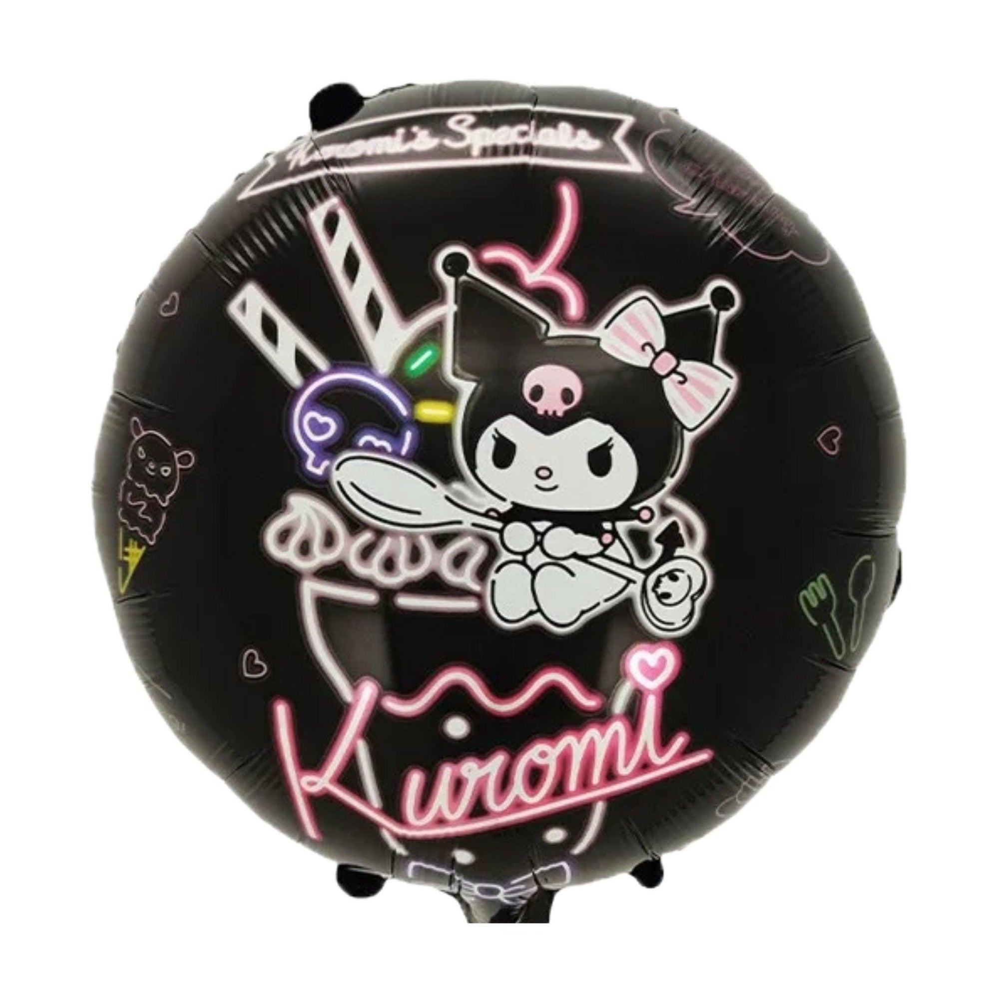 Hello Kitty Kuromi Foil Mylar 18" Round Balloon | Amazing Pinatas