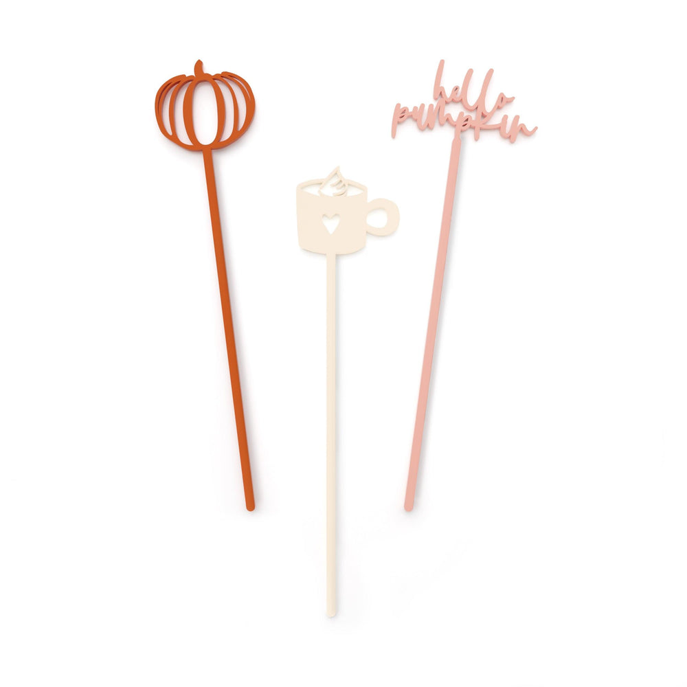 Hello Pumpkin Drink Stirrers | Amazing Pinatas 