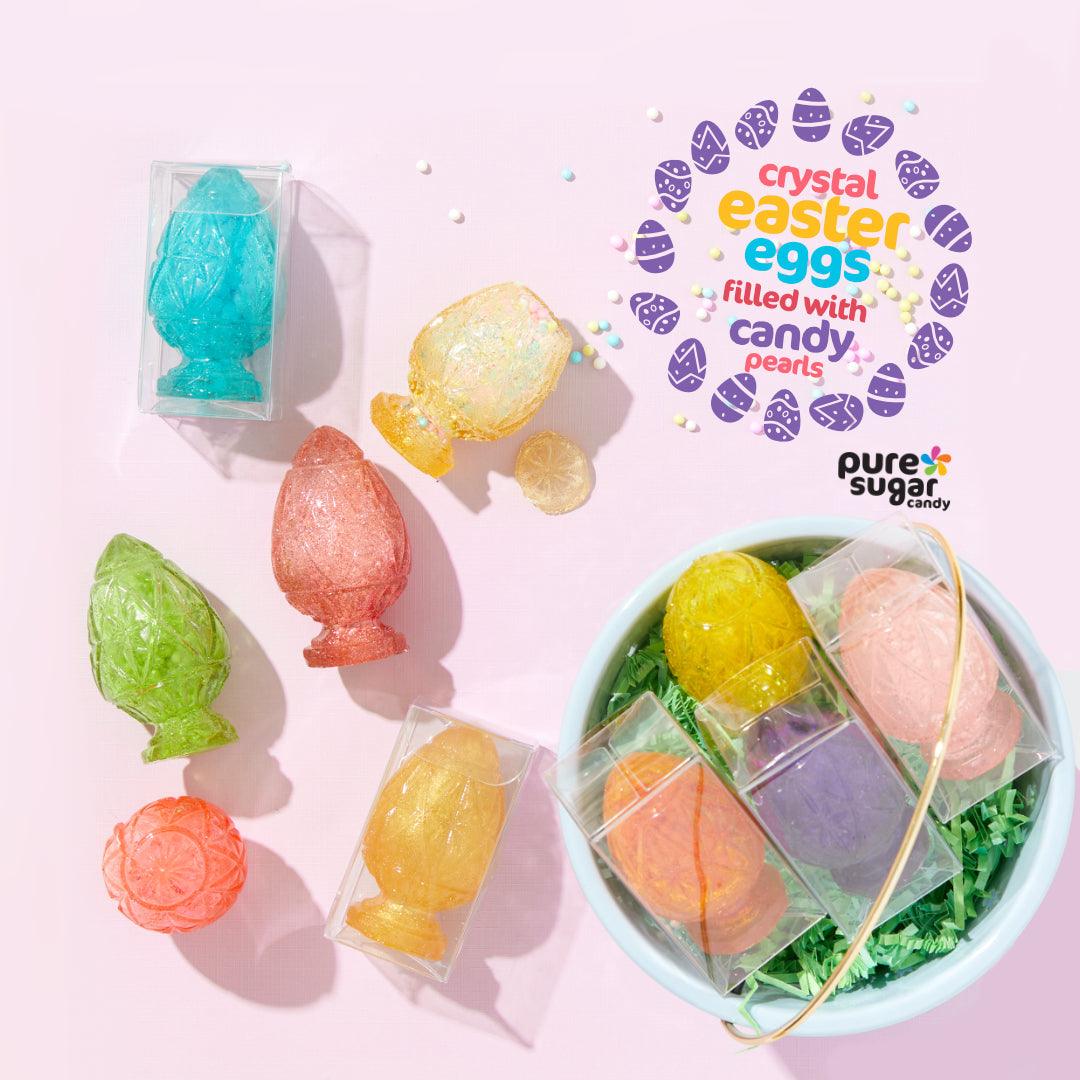 Hollow Hard Candy - Crystal Eggs filled with Candy Pearls | Amazing Pinatas 