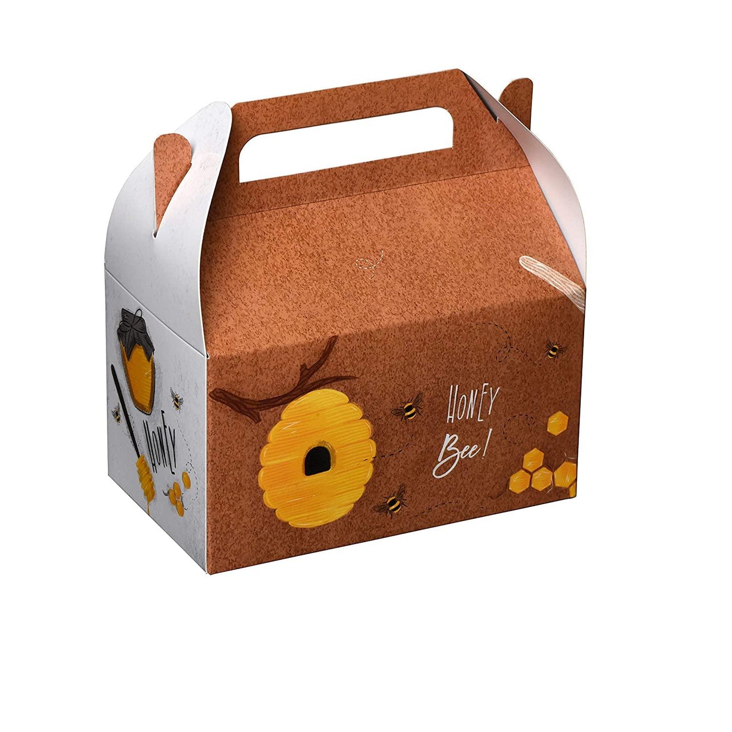 Honeybees Paper Treat Boxes 20 Pack 6.25" X 3.75" X 3.5" | Amazing Pinatas 