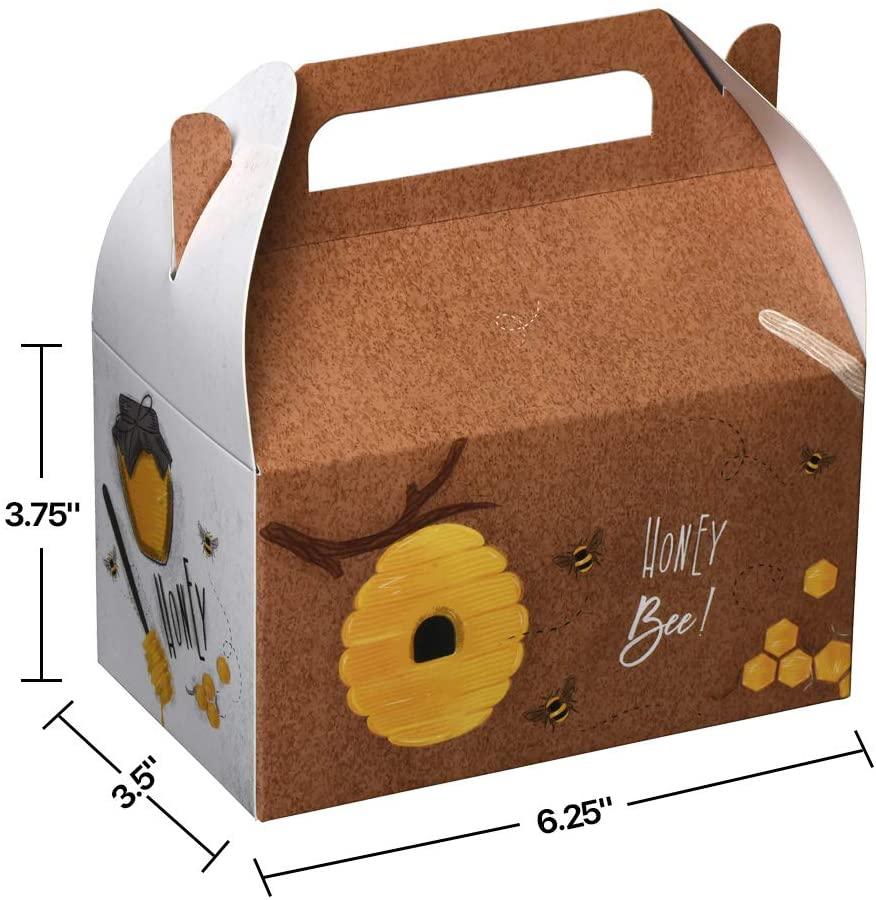 Honeybees Paper Treat Boxes 20 Pack 6.25" X 3.75" X 3.5" | Amazing Pinatas 