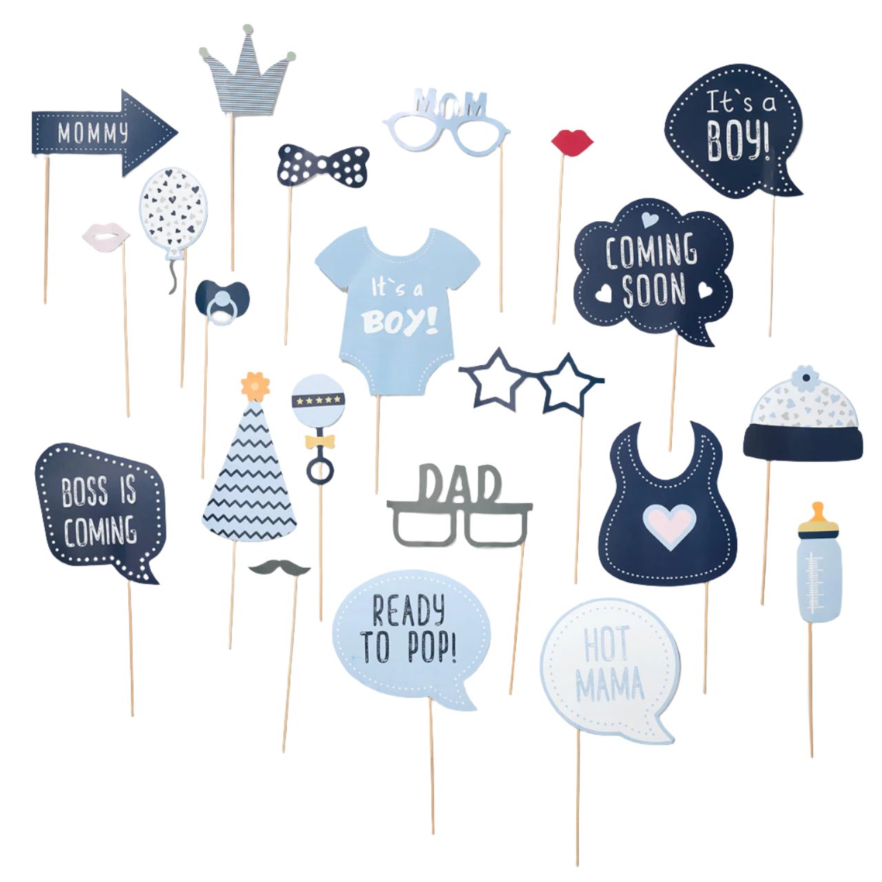 Hooray Baby Blue Photo Props | Amazing Pinatas 