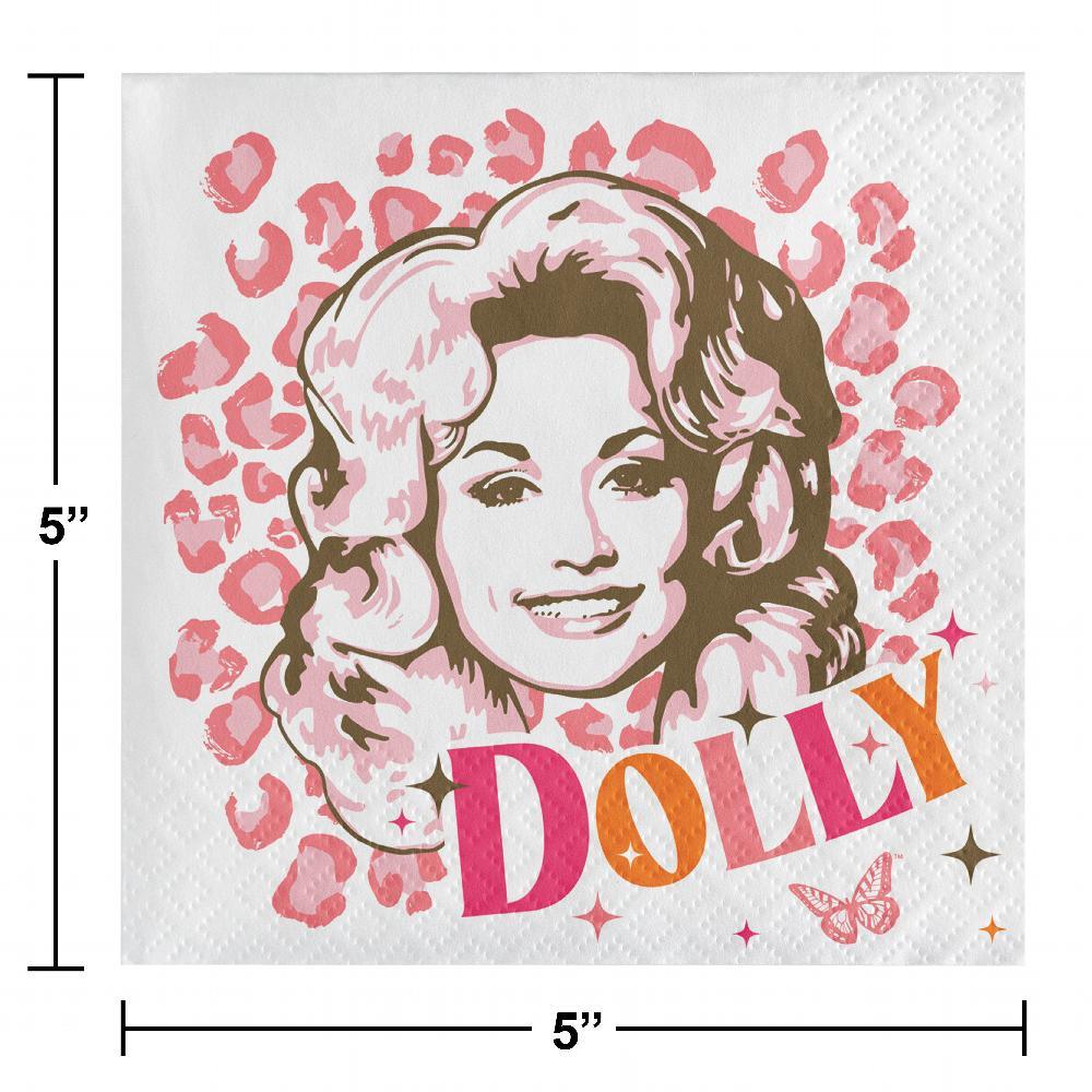 I Beg Your Parton Beverage Napkin, Dolly Check (16 per Pkg) | Amazing Pinatas 