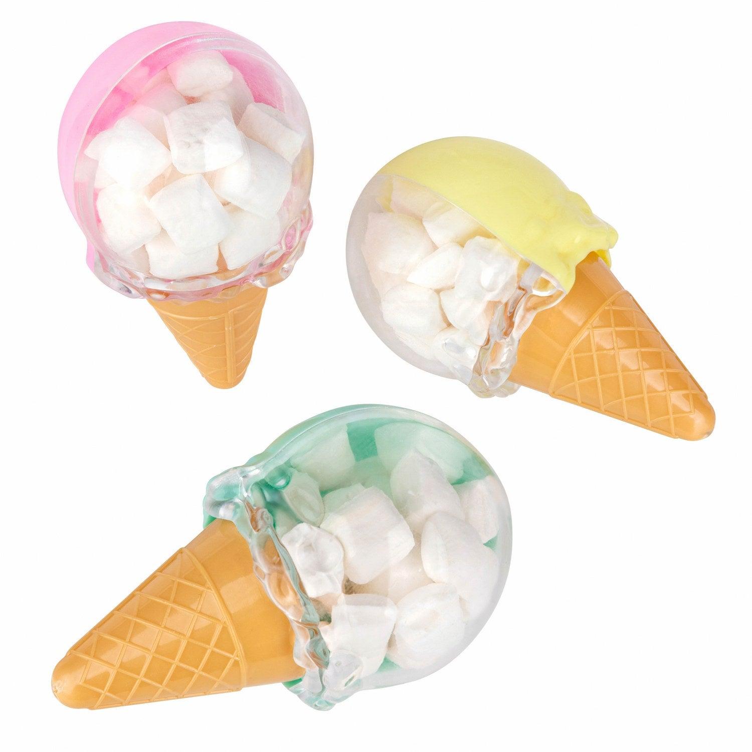 Ice Cream Shaped Acrylic Candy Boxes 24 Pack 1.96"X3.54" | Amazing Pinatas 