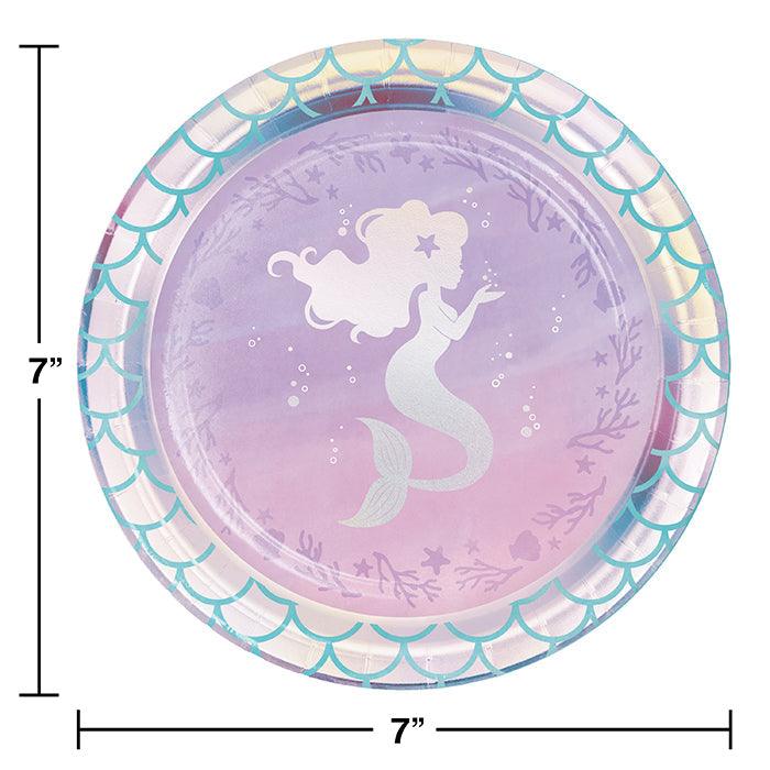 
                  
                    Iridescent Mermaid Party Dessert Plates, 8 ct | Amazing Pinatas 
                  
                