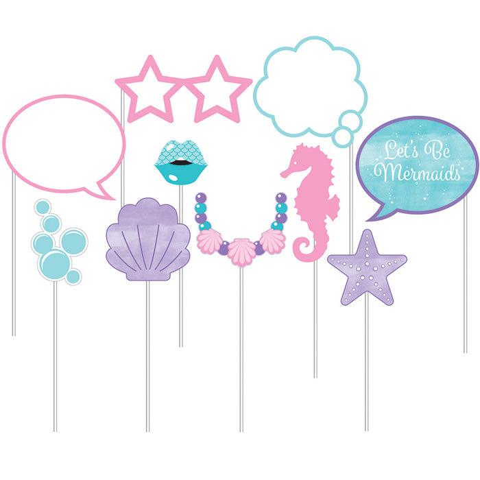 
                  
                    Iridescent Mermaid Party Photo Booth Props, 10 ct | Amazing Pinatas 
                  
                