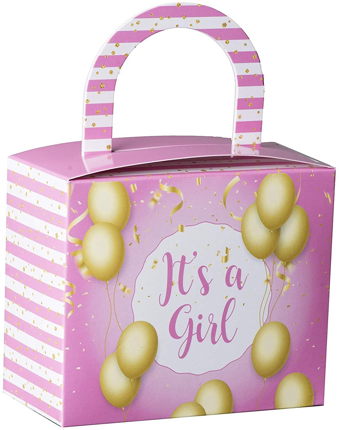 Its A Girl Candy Boxes 36 Pack 4.5" X 3.75" X 2.25" | Amazing Pinatas 