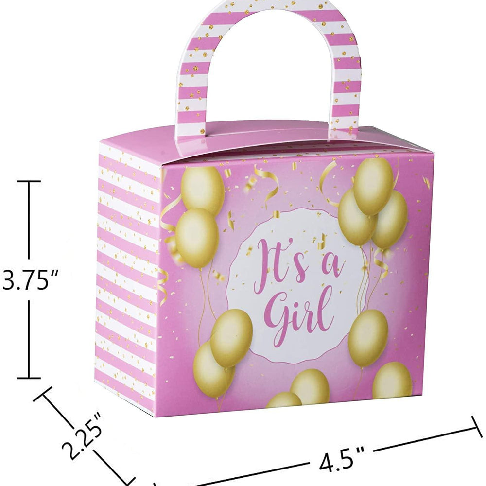 Its A Girl Candy Boxes 36 Pack 4.5" X 3.75" X 2.25" | Amazing Pinatas 