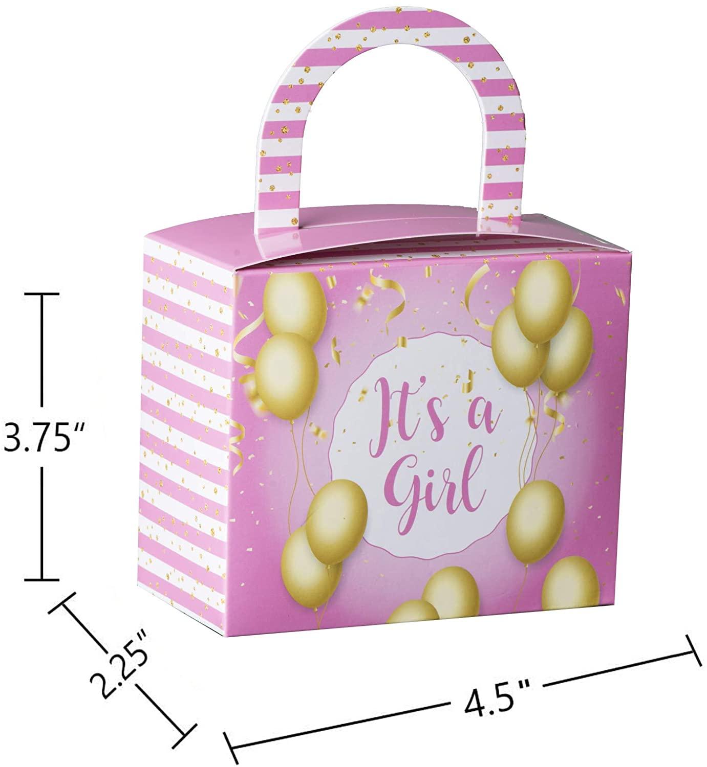 Its A Girl Candy Boxes 36 Pack 4.5" X 3.75" X 2.25" | Amazing Pinatas 