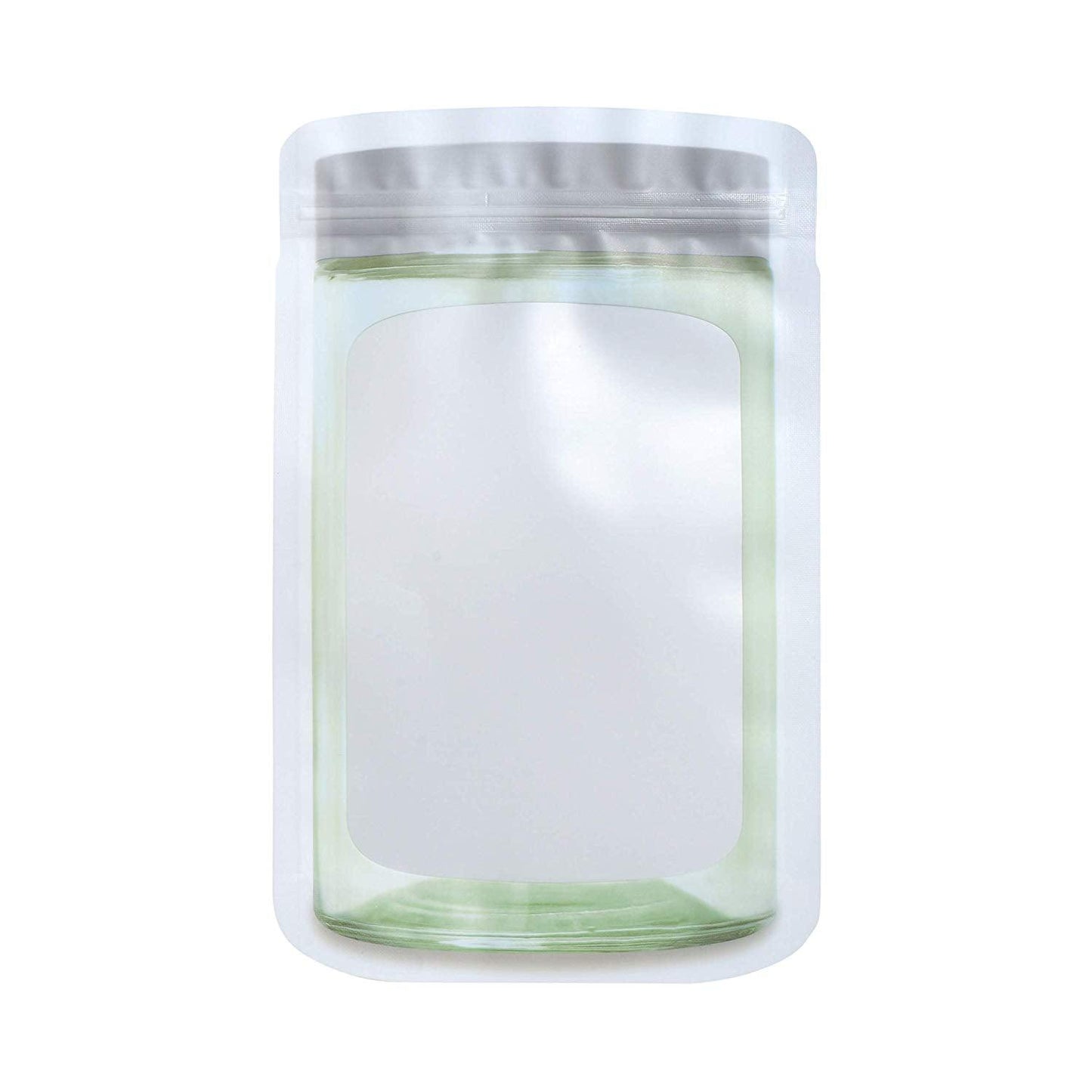 Jar Shape Airtight Bag Silver 5"X7.5" 20 Packs | Amazing Pinatas 