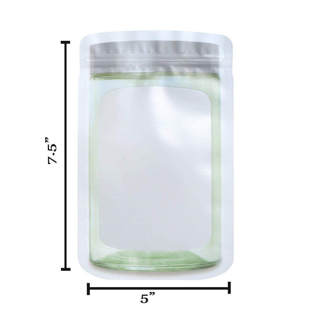 
                  
                    Jar Shape Airtight Bag Silver 5"X7.5" 20 Packs | Amazing Pinatas 
                  
                