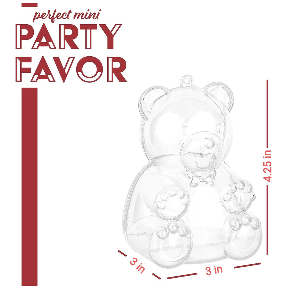 
                  
                    Large Bear Shaped Acrylic Candy Boxes 18 Pack 3"x3"x4.25" | Amazing Pinatas 
                  
                