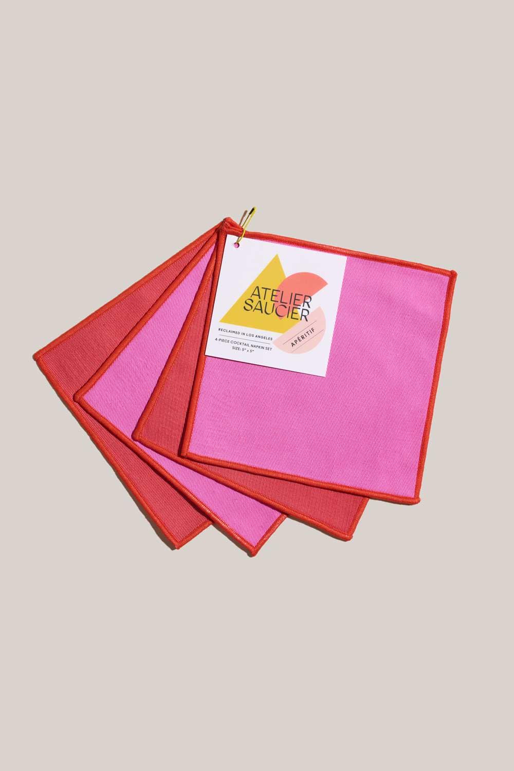 Lollipop Twill Cocktail Napkins | Set of 4 | Amazing Pinatas 