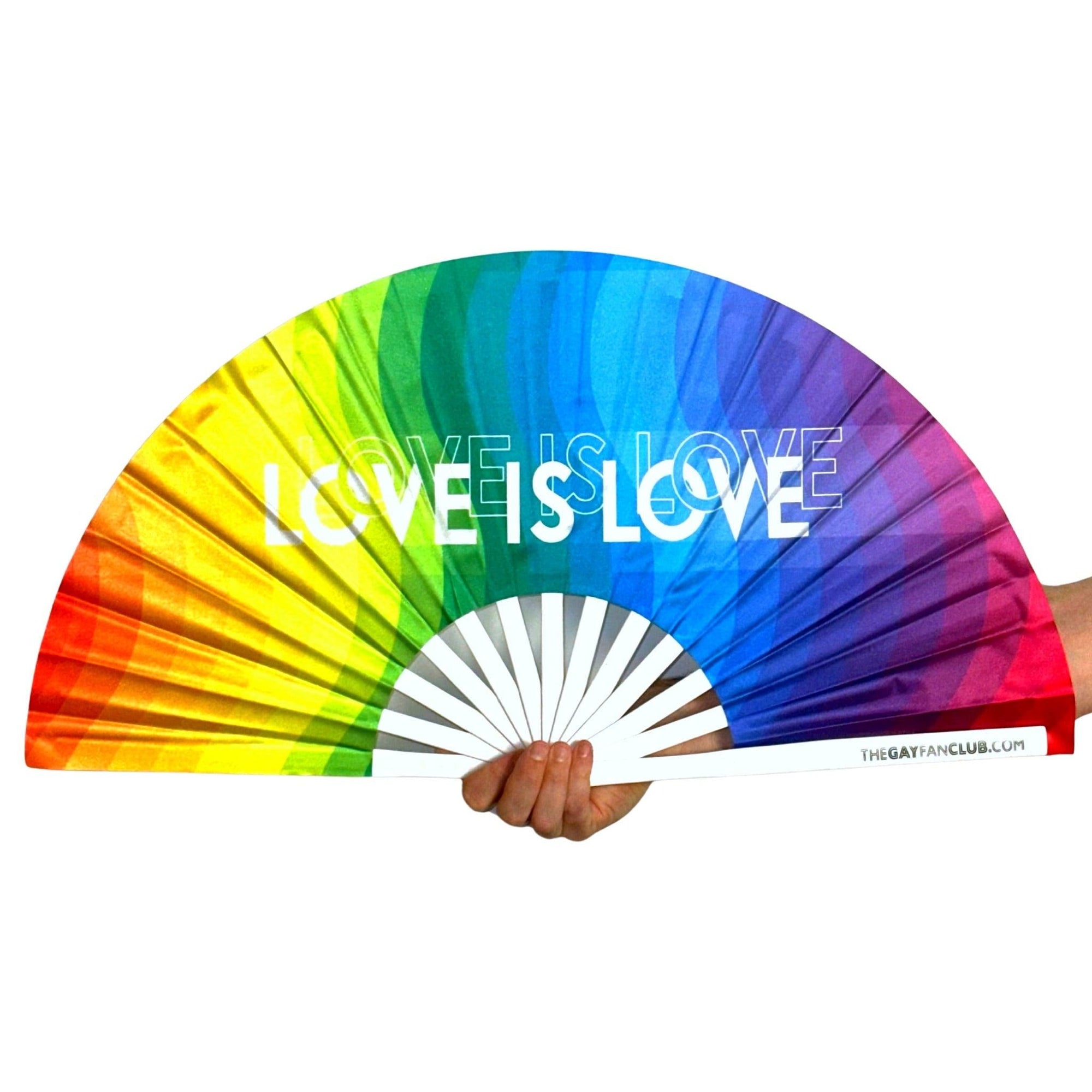 Love Is Love Rainbow Fan (UV) | Amazing Pinatas 