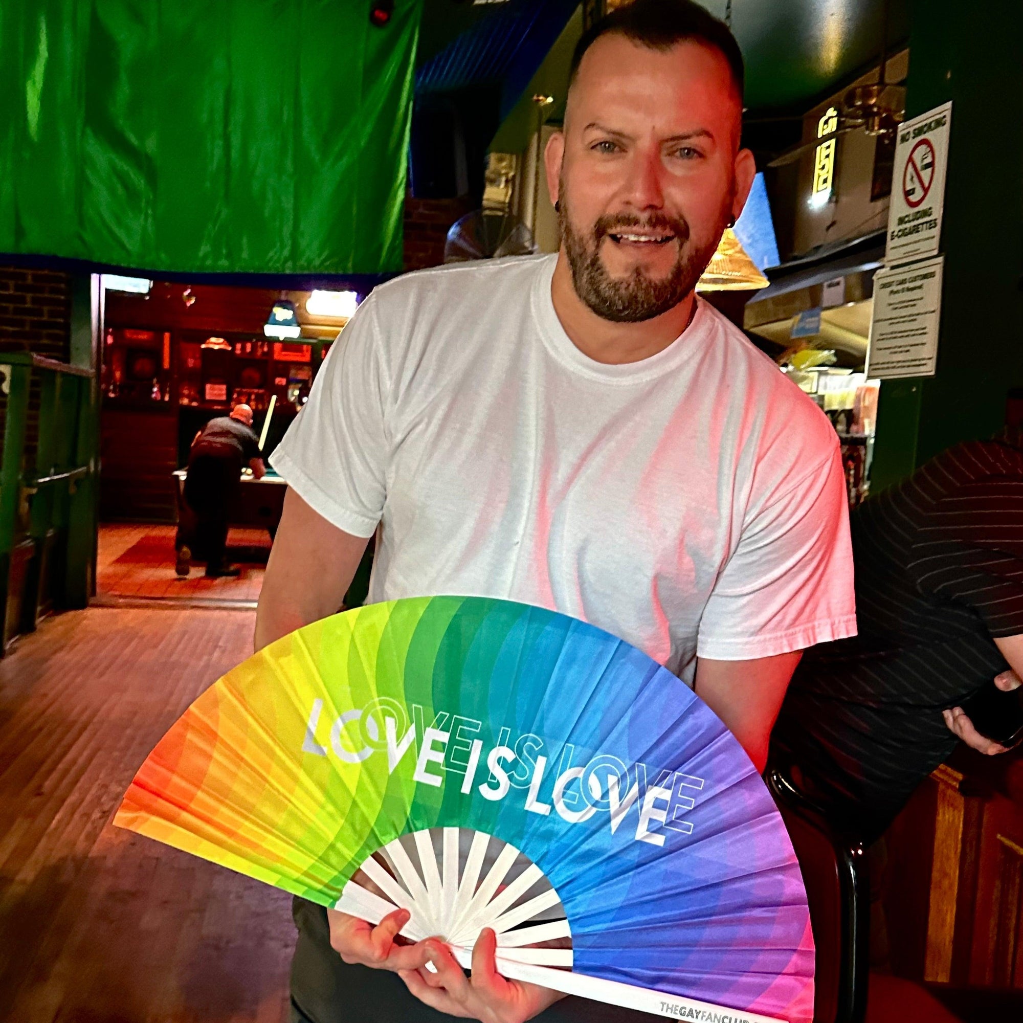 Love Is Love Rainbow Fan (UV) | Amazing Pinatas 