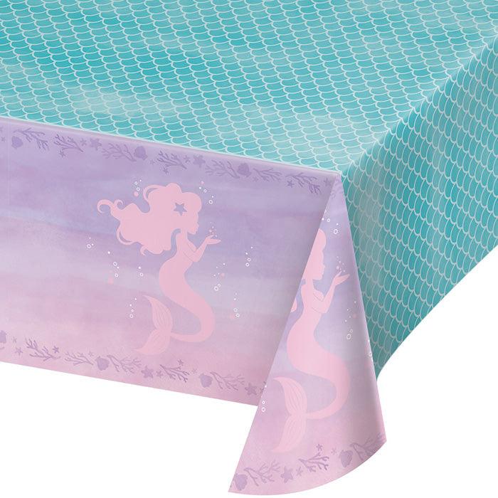 
                  
                    Mermaid Shine Plastic Tablecover All Over Print, 54" X 102" | Amazing Pinatas 
                  
                