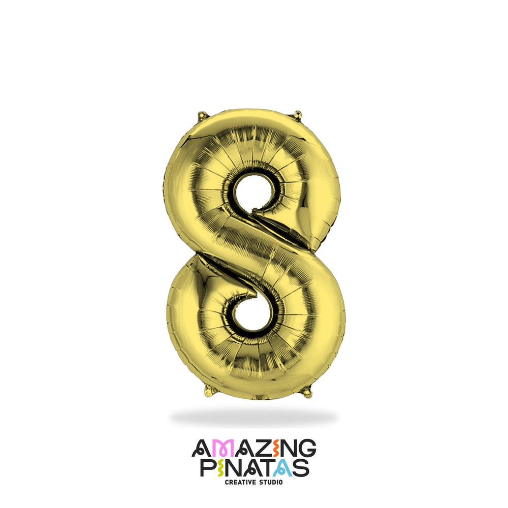 
                  
                    Metallic Gold Number Mylar Foil Balloons 34 Inch | Amazing Pinatas
                  
                