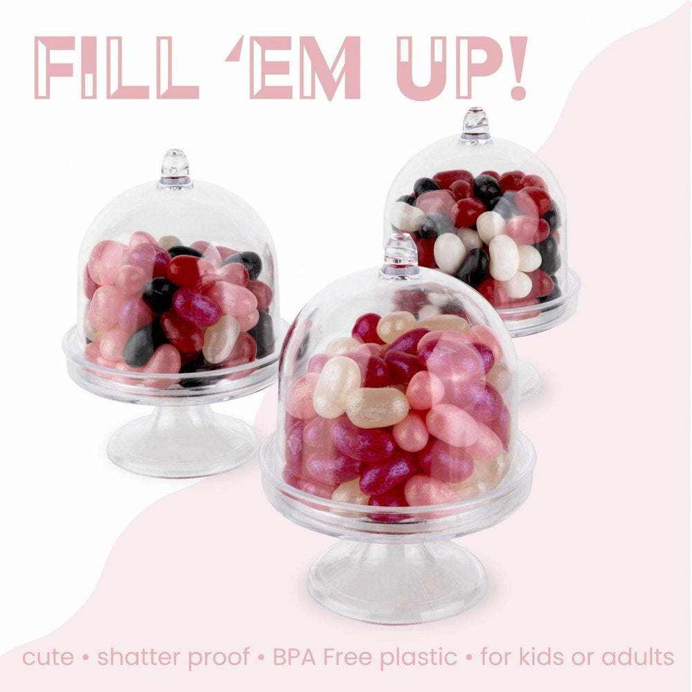 
                  
                    Mini Cake Dome Shaped Acrylic Candy Boxes 16 Pack 2.75"X3.93" | Amazing Pinatas 
                  
                