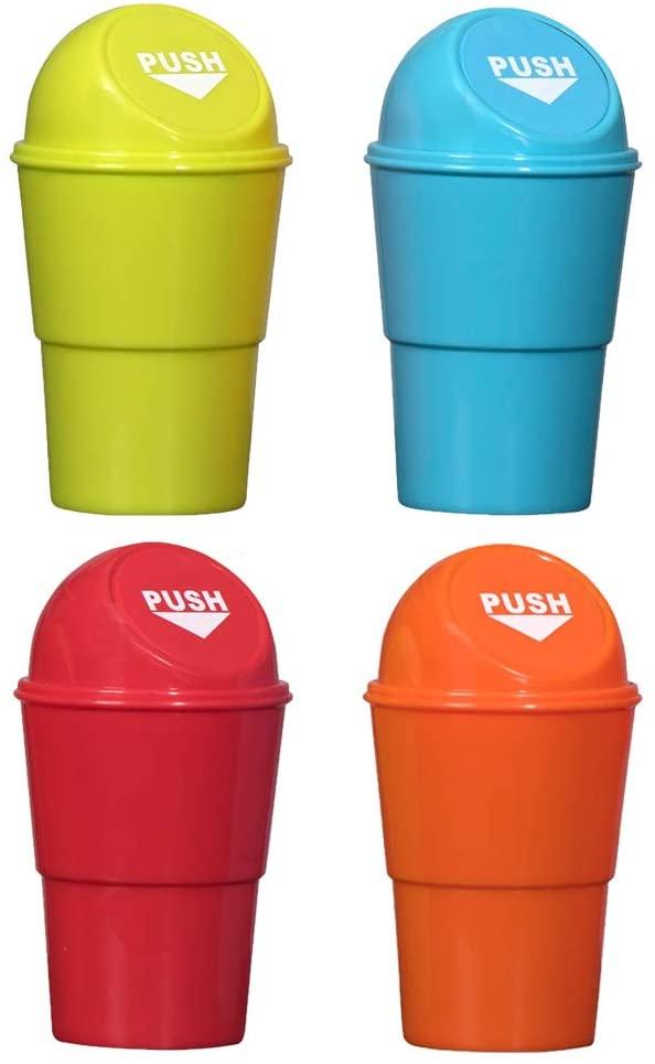 
                  
                    Mini Trash Cans 2 Red 2 Blue 2 Yellow & 2 Orange 3.75" X 6.5" | Amazing Pinatas 
                  
                