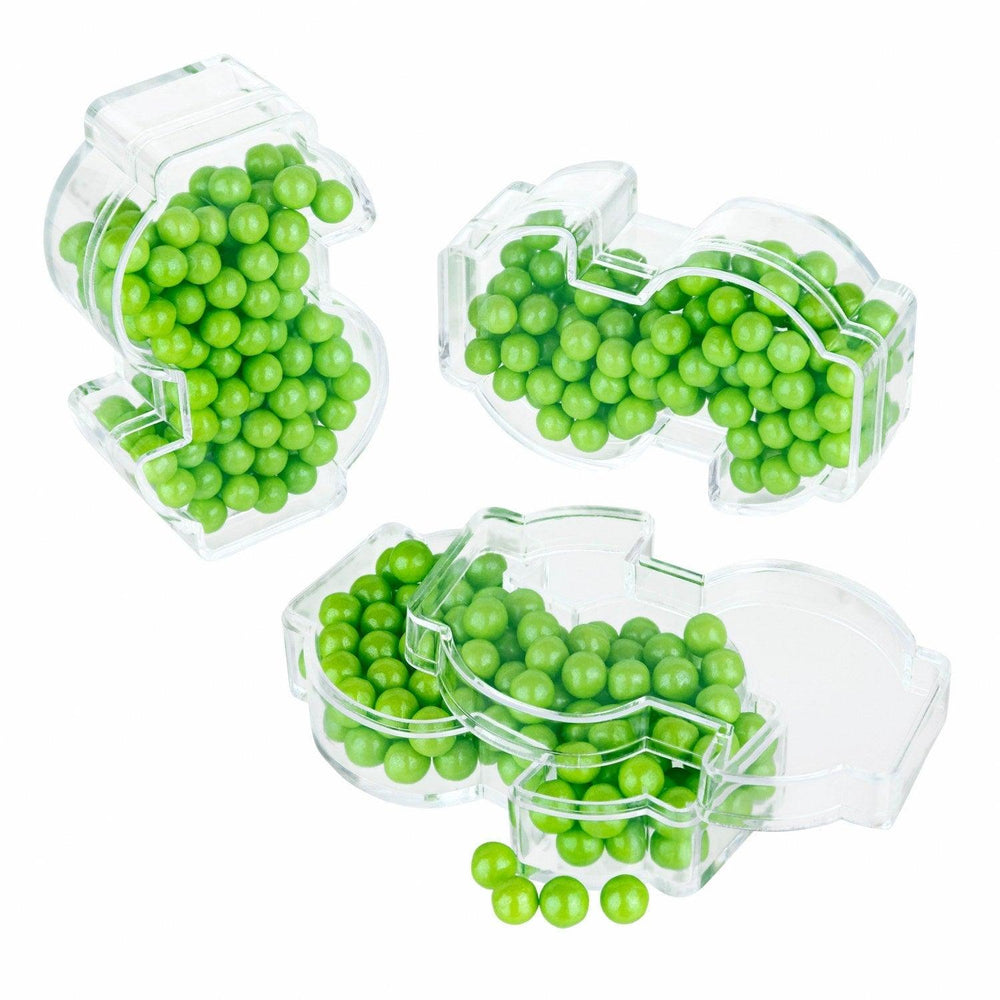 Money Shaped Acrylic Candy Boxes 24 Pack 3.16"X1"X1.96" | Amazing Pinatas 