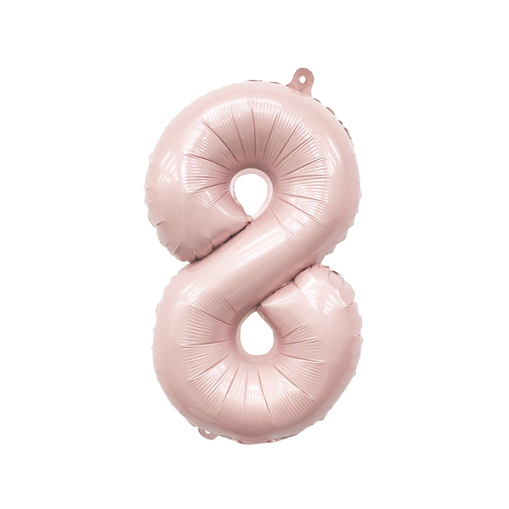 32" Ellie's Barely Blush Mylar Number Balloons (1 Count) | Amazing Pinatas 