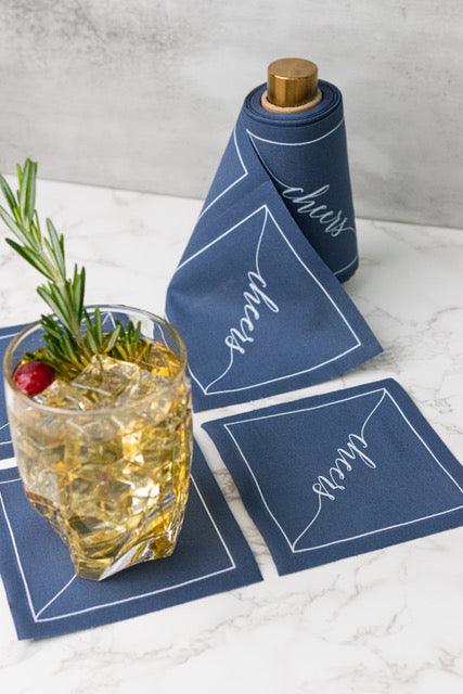 Mystic Blue Cocktail Napkins | Amazing Pinatas 