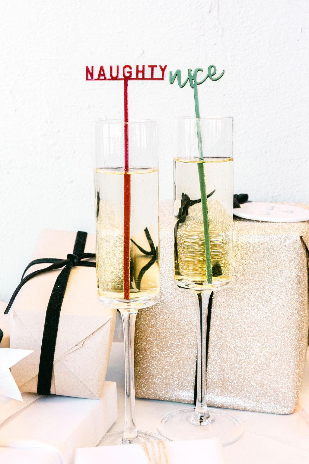 Naughty and Nice Drink Stirrers | Amazing Pinatas 