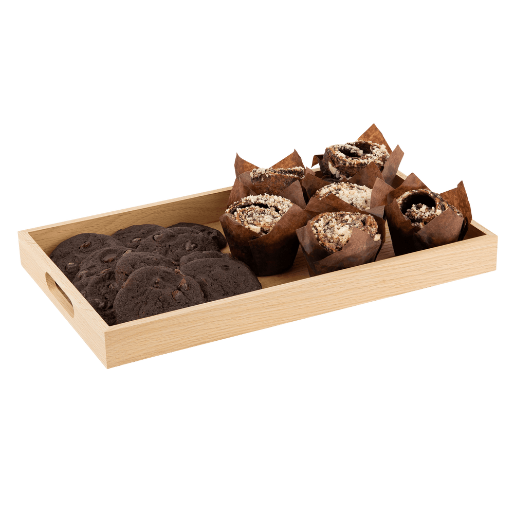 
                  
                    Oak Wood Nested Serving Trays Five Piece Set of Rectangular Quality Wooden Trays with Cut Out Handles | Amazing Pinatas 
                  
                