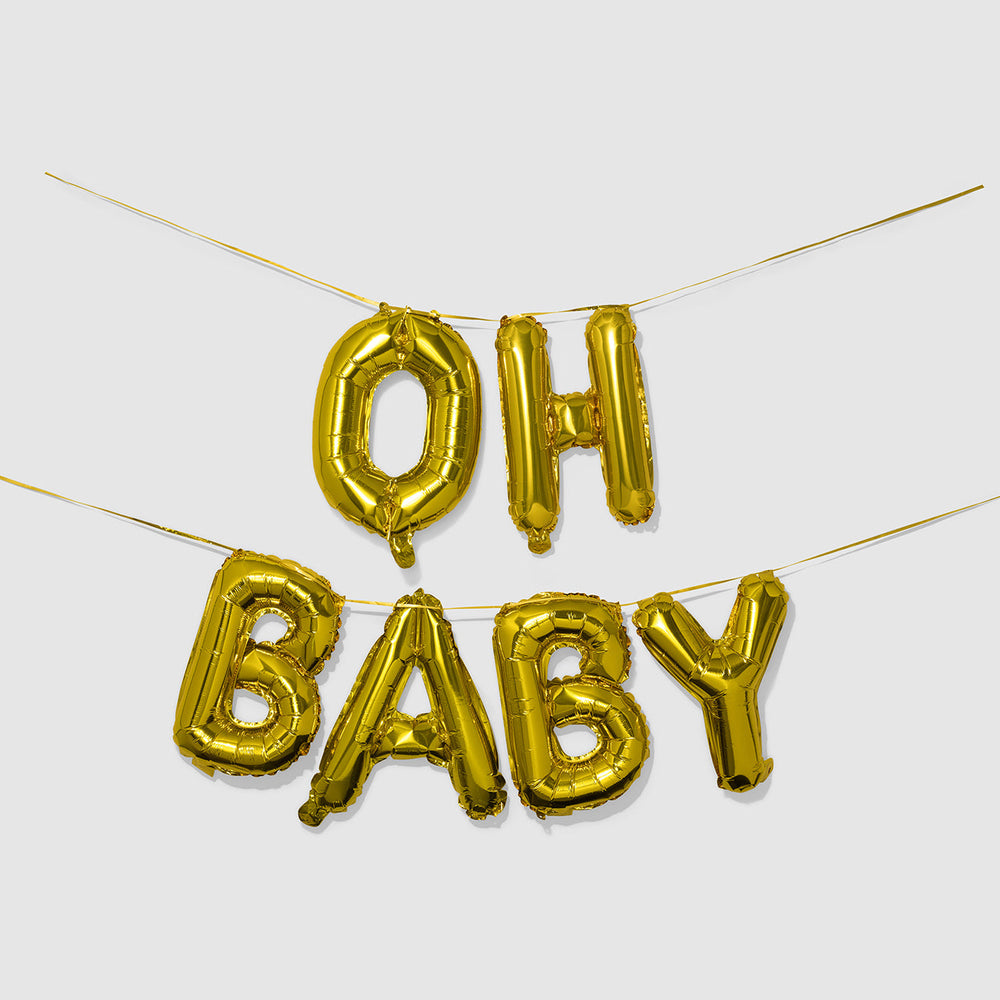 
                  
                    Oh Baby Balloon Banner | Amazing Pinatas 
                  
                